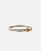 Cintura sottile Love Birds in pelle 2cm - | Pinko