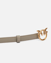 Love Birds thin leather belt 2cm - | Pinko