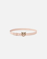 Love Birds thin leather belt 2cm - | Pinko