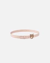 Love Birds thin leather belt 2cm - | Pinko
