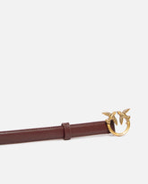Cinturón fino Love Birds de piel 2cm - | Pinko