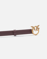 Love Birds thin leather belt 2cm - | Pinko