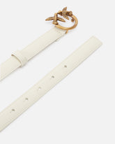 Fine ceinture Love Birds en cuir 2cm - | Pinko