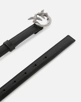 Love Birds thin leather belt 2cm - | Pinko