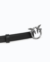 Love Birds thin leather belt 2cm - | Pinko