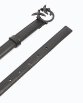 Thin colour-block Love Birds leather belt 2cm - | Pinko