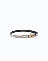 Cinturón de 2 cm con estampado de pitón y hebilla Love Birds - | Pinko