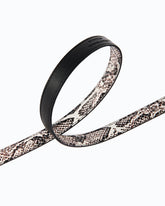Cinturón de 2 cm con estampado de pitón y hebilla Love Birds - | Pinko