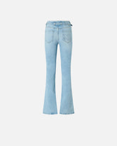 Light jeans with belt and Love Birds buckle - | Pinko