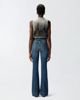 Dark jeans with belt and Love Birds buckle - | Pinko