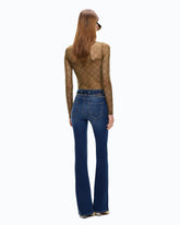 Jeans flared con cintura - | Pinko