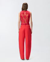 Chaleco de encaje valencienne floral - | Pinko