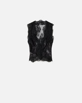 Floral Valenciennes lace vest - | Pinko
