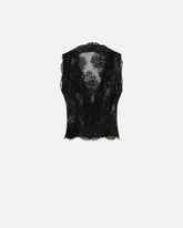 Floral Valenciennes lace vest - | Pinko
