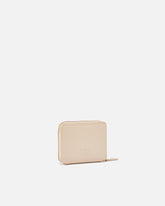 Portefeuille carré à contour zippé en cuir - | Pinko