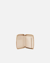 Portefeuille carré à contour zippé en cuir - | Pinko