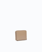 Square leather zip-around purse - | Pinko