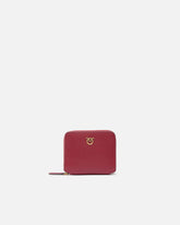 Cartera cuadrada de piel con cremallera circundante - | Pinko