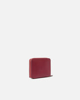 Portafoglio quadrato zip-around in pelle - | Pinko