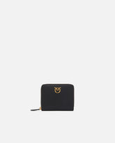 Square leather zip-around purse - | Pinko