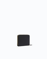 Portafoglio quadrato zip-around in pelle - | Pinko