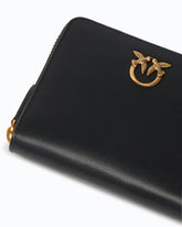 Square leather zip-around purse - | Pinko