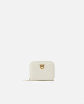 Portafoglio quadrato zip-around nappa trapuntata - | Pinko