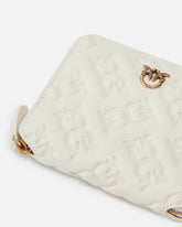 Kwadratowy portfel ze skóry Monogram imprimè - | Pinko