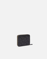 Portefeuille carré en cuir gaufré Monogram - | Pinko