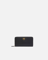 Portafoglio zip-around in pelle - | Pinko