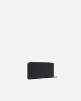 Portafoglio zip-around in pelle - Nero | Pinko