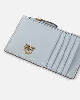 Porta carte con zip - Azzurro | Pinko