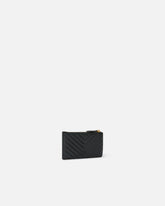 Etui na karty z wzorem chevron na zamek - | Pinko