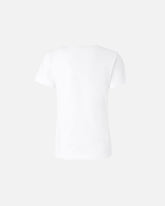 Short-sleeved T-shirt with embroidered logo - | Pinko