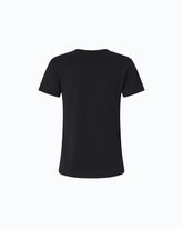 Short-sleeved T-shirt with embroidered logo - | Pinko