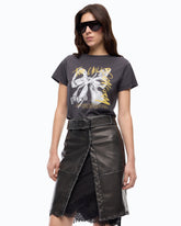 T-shirt stampa fiocco Too Chill To Conform - | Pinko