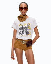 T-shirt stampa fiocco Too Chill To Conform - | Pinko