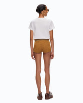 T-shirt with Too Chill To Conform bow print - Multicolor White-Black-Yellow | Pinko