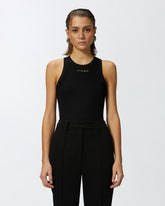 Top logato a costine - | Pinko