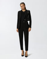 Top logato a costine - | Pinko