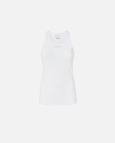 Ribbed camisole top with logo - | Pinko