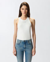 Tank top a costine - Bianco | Pinko