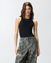 Ribbed vest top - | Pinko