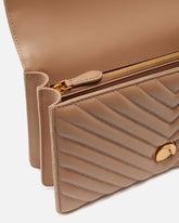Borsa media a tracolla Love Bag One Chevron - Beige | Pinko