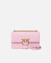 Borsa media a tracolla Love Bag One Chevron - Rosa Chiaro | Pinko