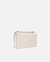 Love Bag One medium crossbody bag in crocodile-print leather - | Pinko
