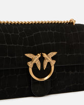 Borsa a tracolla media Love Bag One in pelle stampa coccodrillo - | Pinko