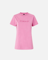 T-shirt ricamo logo PINKO - | Pinko