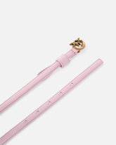 Cintura sottile fibbia Love Birds 1cm - Rosa Chiaro | Pinko