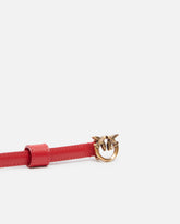 Cintura sottile fibbia Love Birds 1cm - Rosso | Pinko